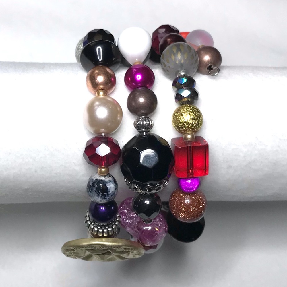 Handmade Bracelet with Vintage & Contemporary Elements (NB80) New Without Tags - Picture 6 of 9